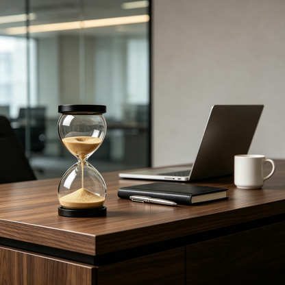 Climatese® Classic Glass Hourglass Decor