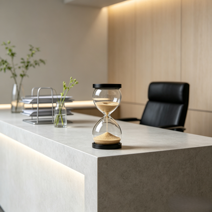 Climatese® Classic Glass Hourglass Decor