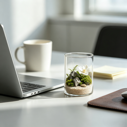 Climatese® Cylindrical Clear Glass Terrarium Jar