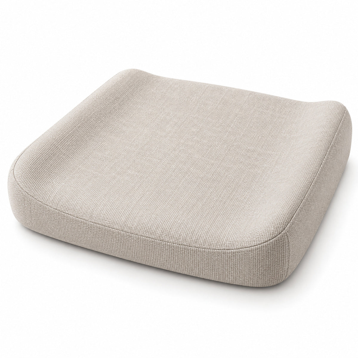 Climmatee Soft Beige Contoured Comfort Cushion with Rounded Edge Design