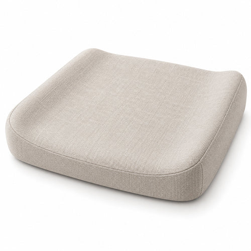 Climmatee Soft Beige Contoured Comfort Cushion with Rounded Edge Design