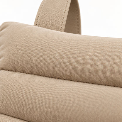 Climmatee Beige Padded Recliner Arm Cushion with Strap Design