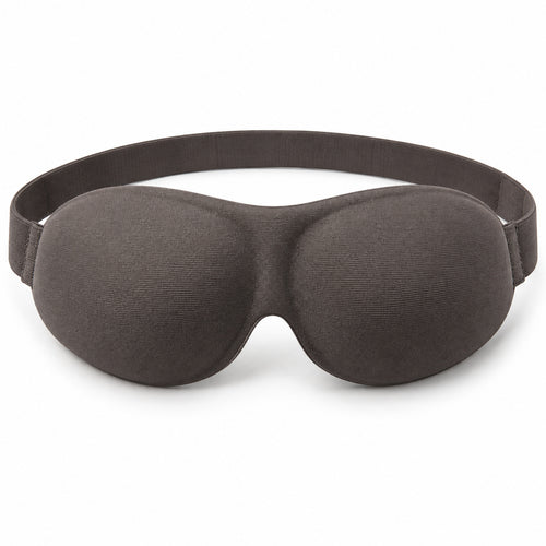 Climmatee Dark Brown Contoured Sleep Mask with Adjustable Strap
