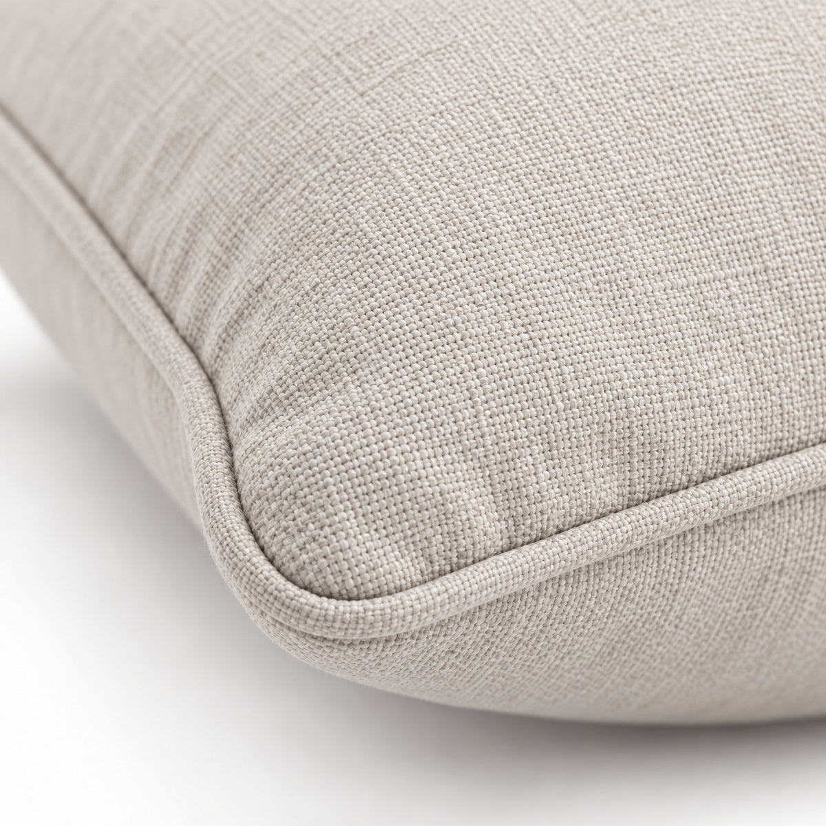 Climmatee Light Beige Rectangular Pillow with Soft Fabric-Look Texture